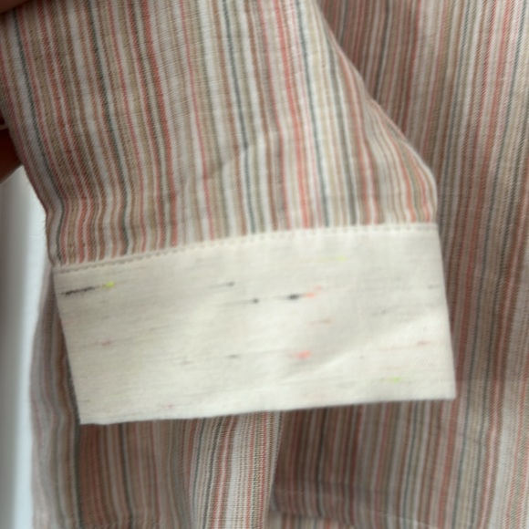 $230 Bonpoint Onelle Cream Multi stripe Tunic Top - Picture 3 of 7